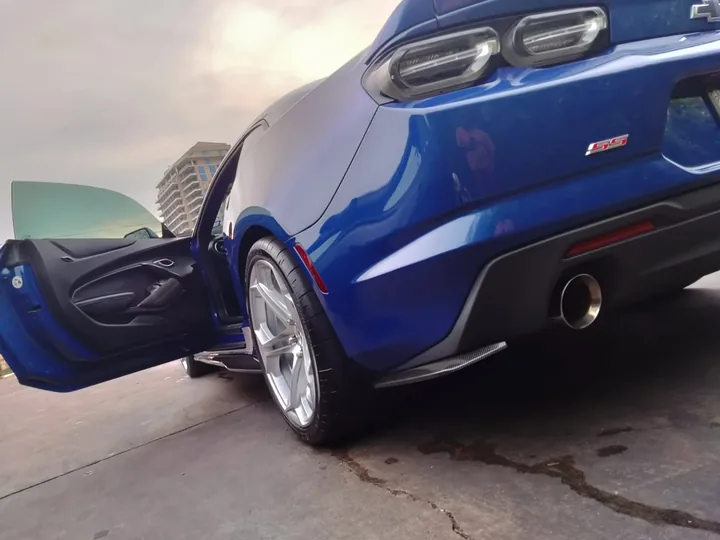 Blue muscle car detailed and finished in Slaton, TX